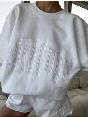 The Bar White Bride Sweatshirt XL